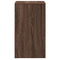 vidaXL Bedside Cabinet with LED Lights Brown Oak Engineered Wood