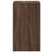 vidaXL Bedside Cabinets with LED Lights 2 pcs Brown Oak Engineered Wood