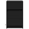 vidaXL Bedside Cabinet with LED Lights Black Engineered Wood