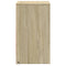vidaXL Bedside Cabinet with LED Lights Sonoma Oak Engineered Wood