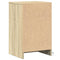 vidaXL Bedside Cabinet with LED Lights Sonoma Oak Engineered Wood