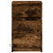 vidaXL Bedside Cabinet with LED Lights Smoked Oak Engineered Wood