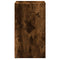 vidaXL Bedside Cabinet with LED Lights Smoked Oak Engineered Wood