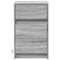 vidaXL Bedside Cabinet with LED Lights Grey Sonoma Engineered Wood