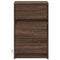 vidaXL Bedside Cabinet with LED Lights Brown Oak Engineered Wood