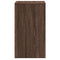 vidaXL Bedside Cabinet with LED Lights Brown Oak Engineered Wood