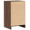 vidaXL Bedside Cabinet with LED Lights Brown Oak Engineered Wood