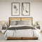 vidaXL Bedside Cabinets with LED Lights 2 pcs White Engineered Wood
