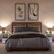 vidaXL Bedside Cabinets with LED Lights 2 pcs White Engineered Wood