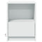 vidaXL Bedside Cabinets with LED Lights 2 pcs White Engineered Wood