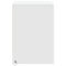 vidaXL Bedside Cabinets with LED Lights 2 pcs White Engineered Wood