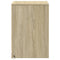vidaXL Bedside Cabinets with LED Lights 2 pcs Sonoma Oak Engineered Wood