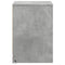 vidaXL Bedside Cabinet with LED Lights Concrete Grey Engineered Wood