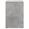 vidaXL Bedside Cabinets with LED Lights 2 pcs Concrete Grey Engineered Wood