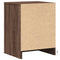 vidaXL Bedside Cabinet with LED Lights Brown Oak Engineered Wood