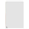 vidaXL Bedside Cabinet with LED Lights White Engineered Wood