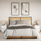 vidaXL Bedside Cabinets with LED Lights 2 pcs White Engineered Wood