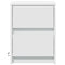 vidaXL Bedside Cabinets with LED Lights 2 pcs White Engineered Wood
