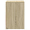 vidaXL Bedside Cabinet with LED Lights Sonoma Oak Engineered Wood