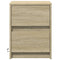 vidaXL Bedside Cabinets with LED Lights 2 pcs Sonoma Oak Engineered Wood
