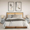 vidaXL Bedside Cabinets with LED Lights 2 pcs Concrete Grey Engineered Wood