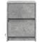 vidaXL Bedside Cabinets with LED Lights 2 pcs Concrete Grey Engineered Wood