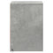 vidaXL Bedside Cabinets with LED Lights 2 pcs Concrete Grey Engineered Wood