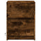 vidaXL Bedside Cabinet with LED Lights Smoked Oak Engineered Wood