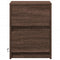 vidaXL Bedside Cabinets with LED Lights 2 pcs Brown Oak Engineered Wood