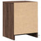 vidaXL Bedside Cabinets with LED Lights 2 pcs Brown Oak Engineered Wood