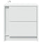 vidaXL Bedside Cabinet with LED Lights White Engineered Wood