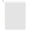 vidaXL Bedside Cabinet with LED Lights White Engineered Wood