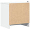 vidaXL Bedside Cabinet with LED Lights White Engineered Wood