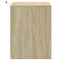 vidaXL Bedside Cabinets with LED Lights 2 pcs Sonoma Oak Engineered Wood
