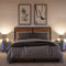 vidaXL Bedside Cabinets with LED Lights 2 pcs Concrete Grey Engineered Wood