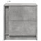 vidaXL Bedside Cabinets with LED Lights 2 pcs Concrete Grey Engineered Wood