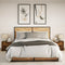 vidaXL Bedside Cabinets with LED Lights 2 pcs Smoked Oak Engineered Wood
