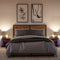 vidaXL Bedside Cabinets with LED Lights 2 pcs Smoked Oak Engineered Wood