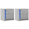 vidaXL Bedside Cabinets with LED Lights 2 pcs Grey Sonoma Engineered Wood