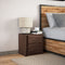vidaXL Bedside Cabinet with LED Lights Brown Oak Engineered Wood