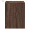 vidaXL Bedside Cabinets with LED Lights 2 pcs Brown Oak Engineered Wood