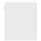 vidaXL Wall-mounted Bedside Cabinets with LED Lights 2 pcs White