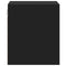vidaXL Wall-mounted Bedside Cabinets with LED Lights 2 pcs Black