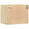 vidaXL Wall-mounted Bedside Cabinet with LED Lights Sonoma Oak