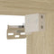 vidaXL Wall-mounted Bedside Cabinet with LED Lights Sonoma Oak
