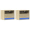 vidaXL Wall-mounted Bedside Cabinets with LED Lights 2 pcs Sonoma Oak