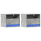 vidaXL Wall-mounted Bedside Cabinets with LED Lights 2 pcs Concrete Grey