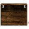 vidaXL Wall-mounted Bedside Cabinets with LED Lights 2 pcs Smoked Oak