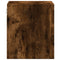 vidaXL Wall-mounted Bedside Cabinets with LED Lights 2 pcs Smoked Oak