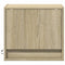 vidaXL Wall-mounted Bedside Cabinet with LED Lights Sonoma Oak
